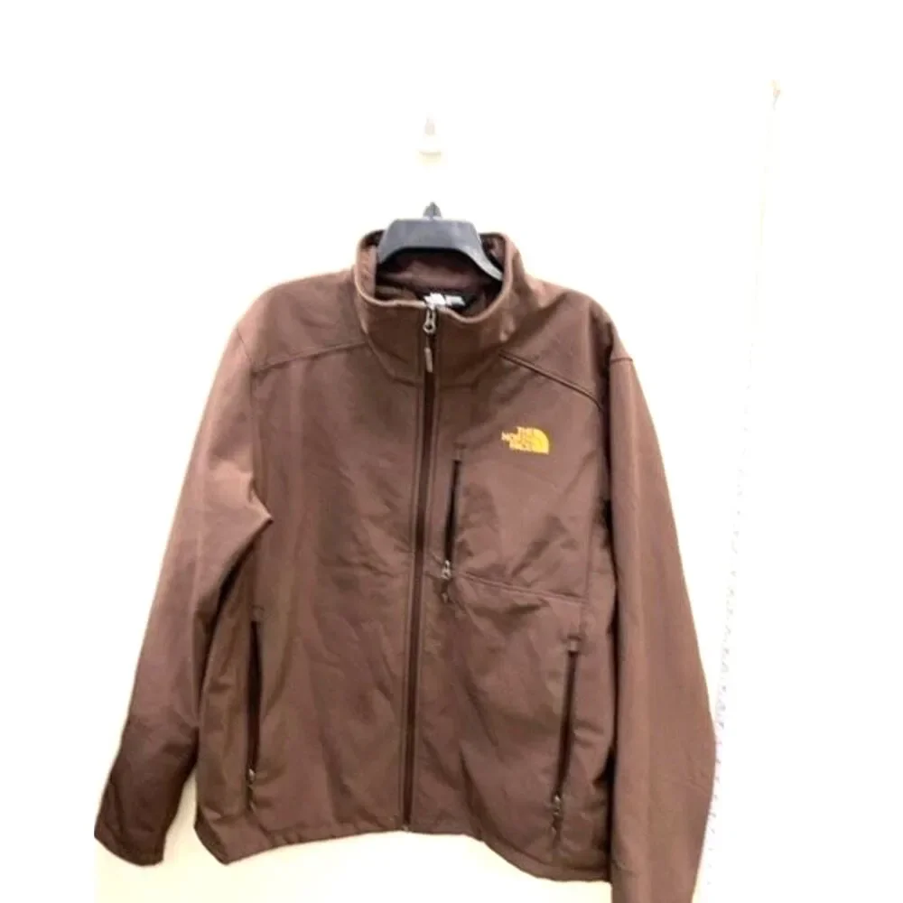 The North Face Men's Apex Bionic Softshell Full Zip Jacket Size L Brown